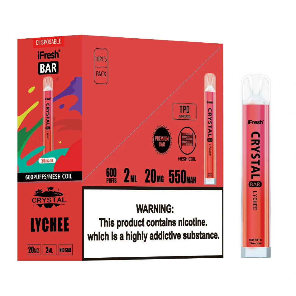 BGV iFresh Crystal Bar Disposable Vape LYCHEE