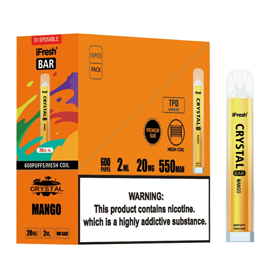 BGV iFresh Crystal Bar Disposable Vape MANGO