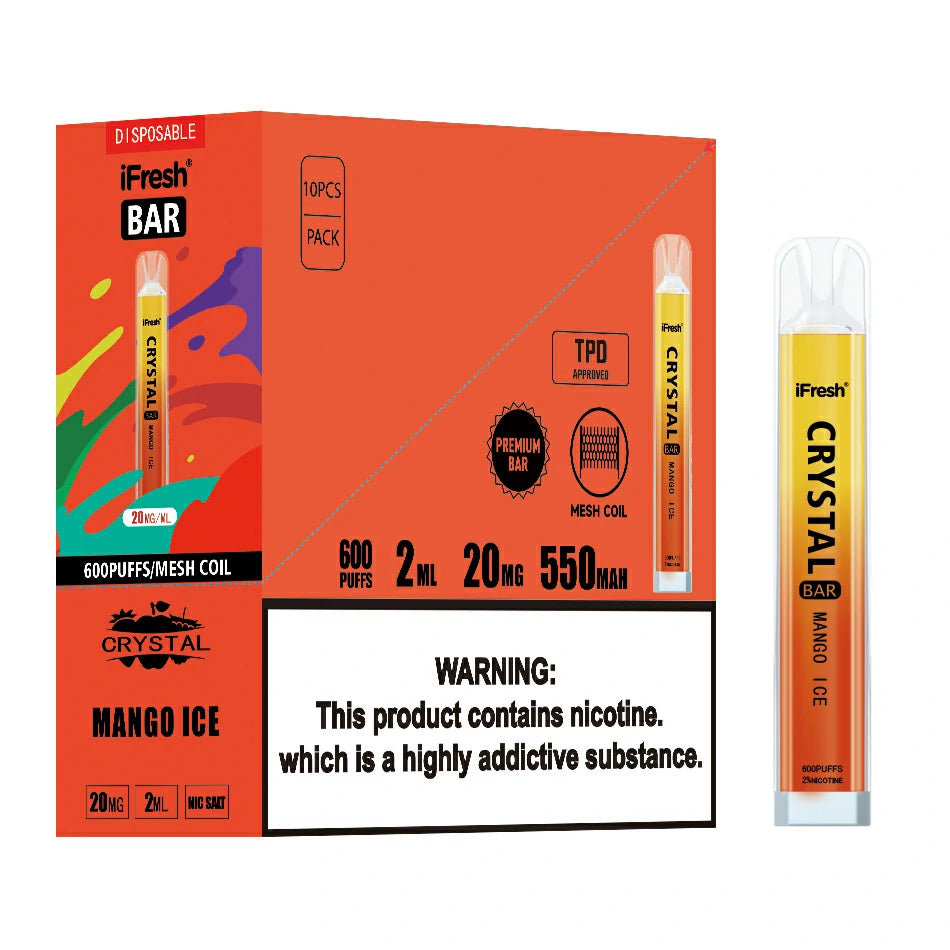 BGV iFresh Crystal Bar Disposable Vape MANGO ICE