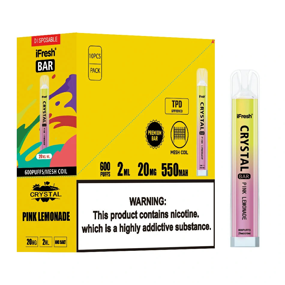 BGV iFresh Crystal Bar Disposable Vape PINK LEMONADE