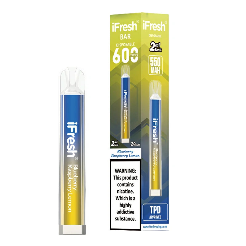 BGV iFresh Crystal Bar Disposable Vape  BLUEBERRYRASPBERRY LEMON