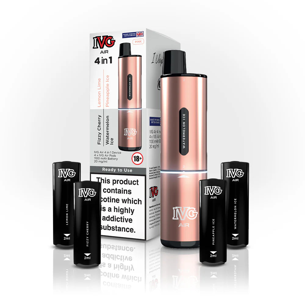 IVG AIR 4 IN 1 BLACK STARTER KIT