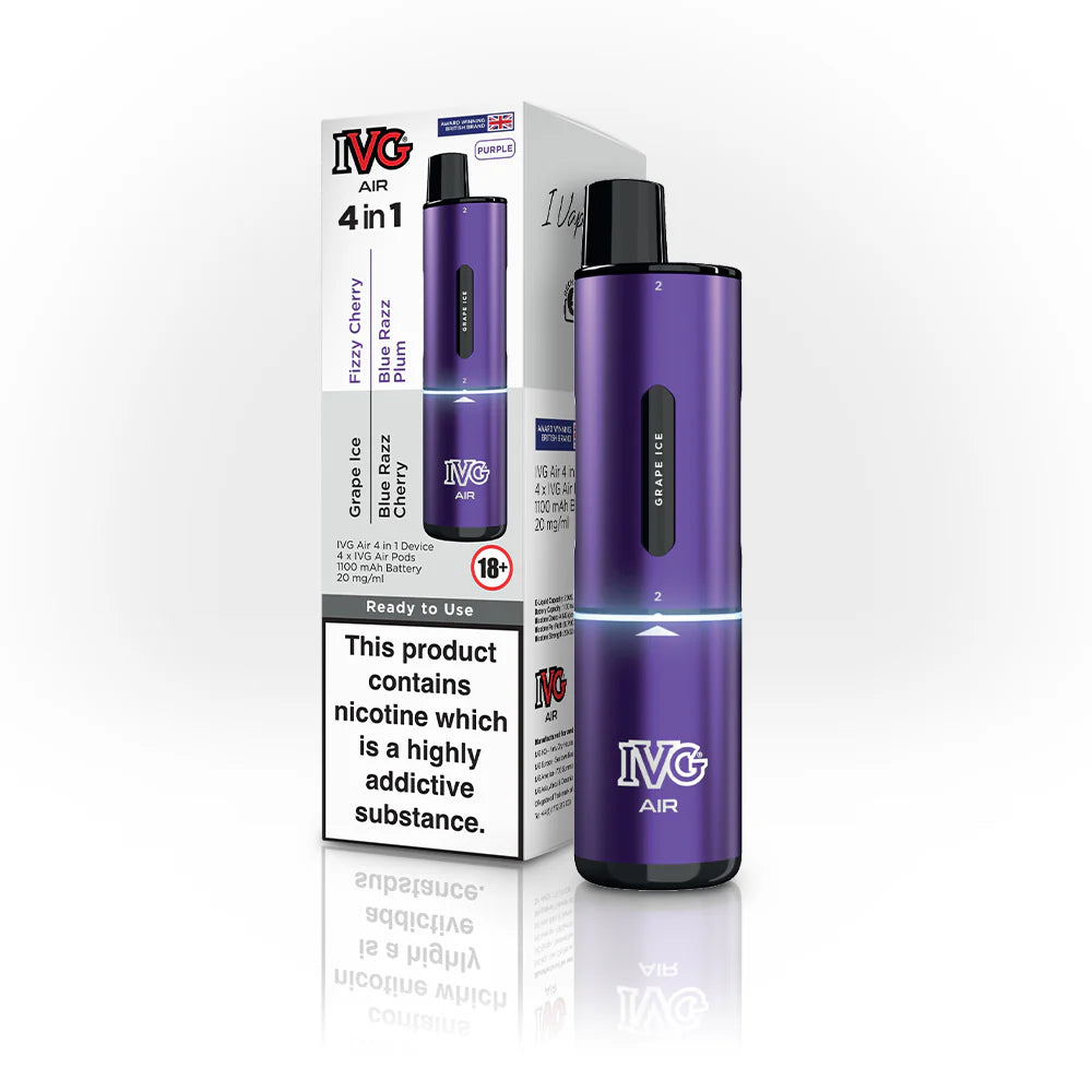 IVG AIR 4 IN 1 BLACK STARTER KIT