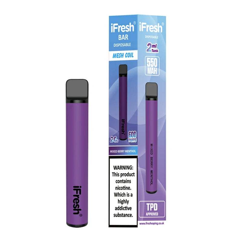 BGV iFresh BAR Disposable Vape MIXED BERRY MENTHOL