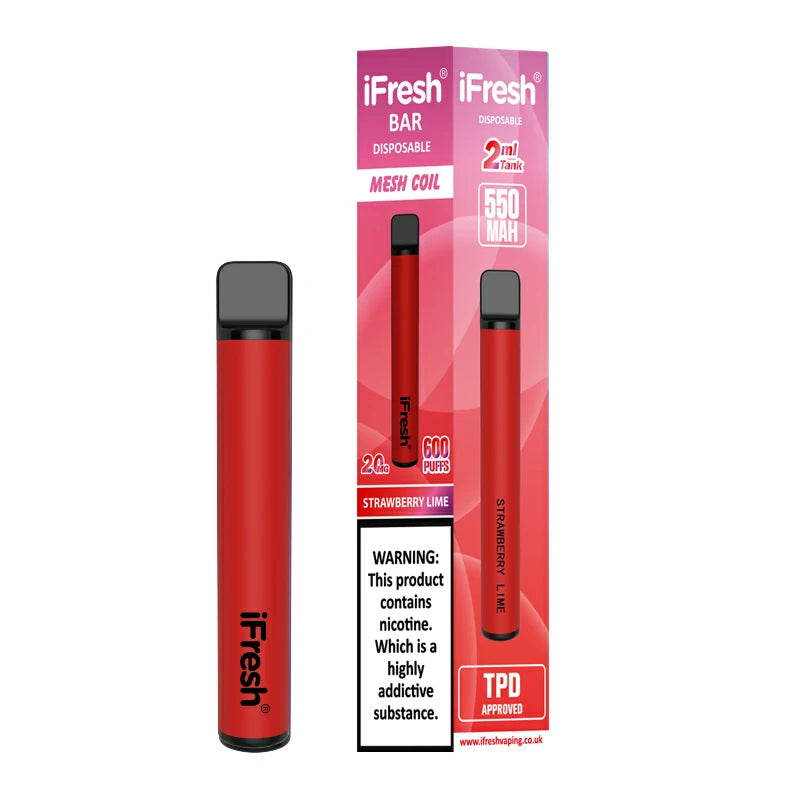 BGV iFresh Crystal Bar Disposable Vape STRAWBERRY LIME