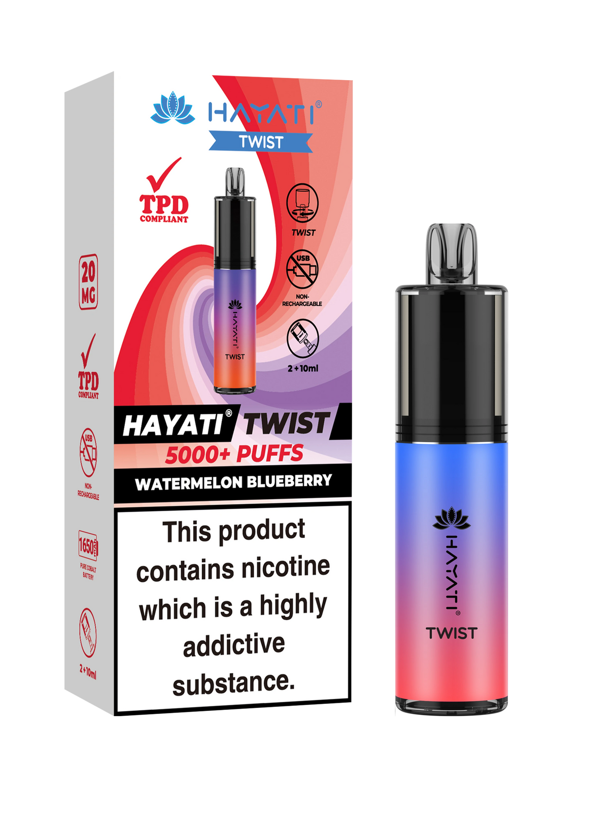 Hayati Twist 5000 Disposable Pod Kit